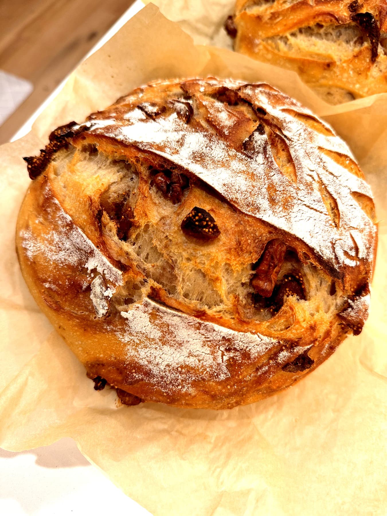 Fig and walnut sourdough