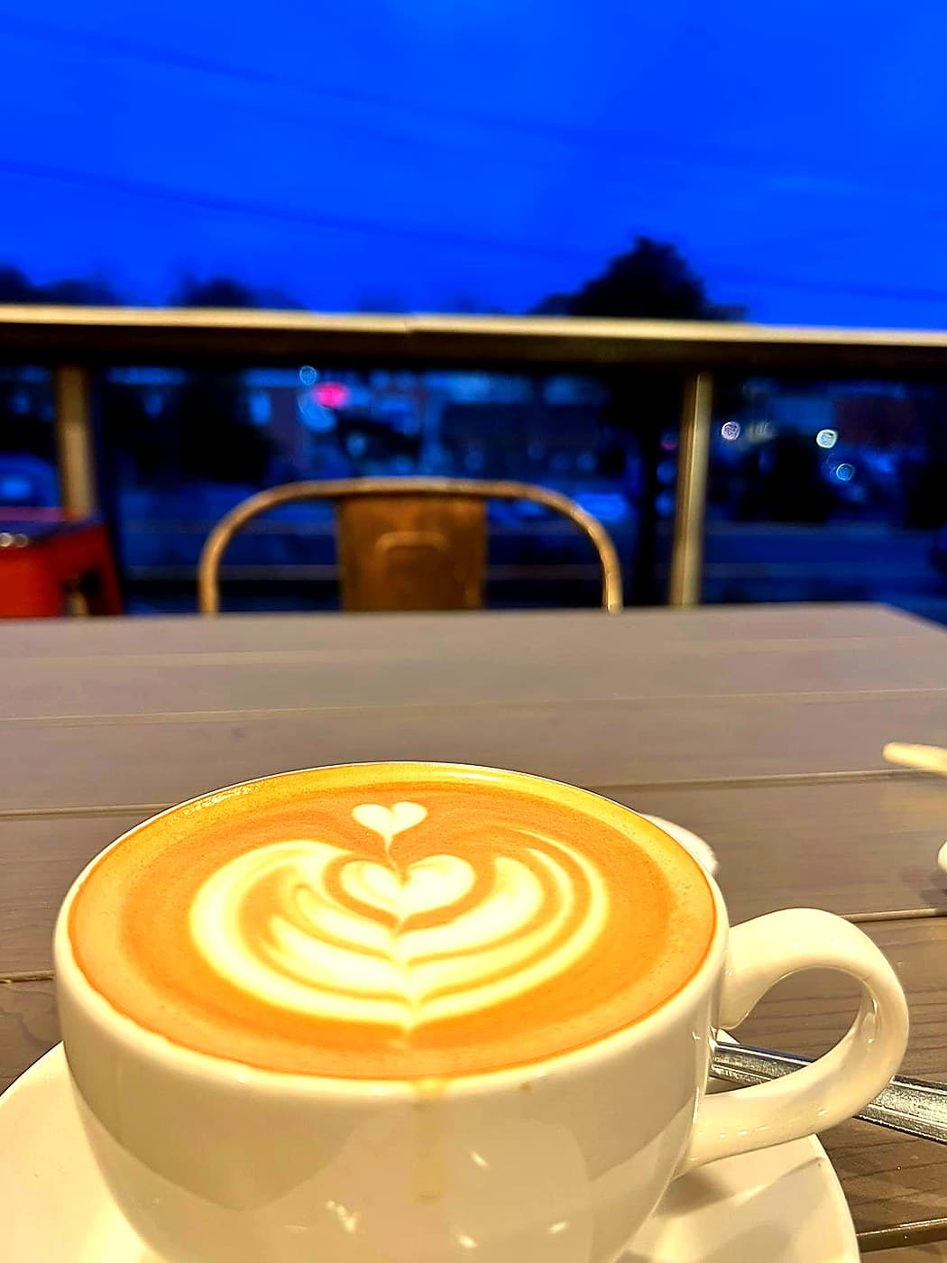 Cappuccino with latte art